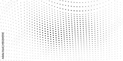 Wavy abstract halftone gradient dot texture illustration