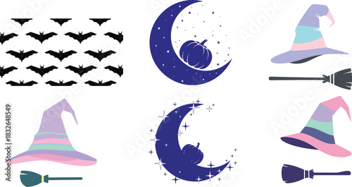 Spooky halloween set