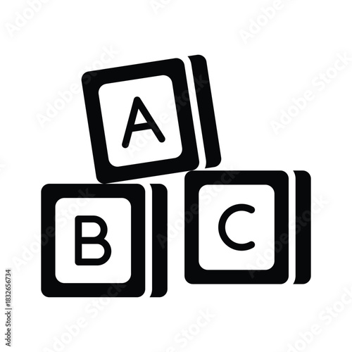 Colorful alphabet blocks symbolizing early childhood learning and literacy