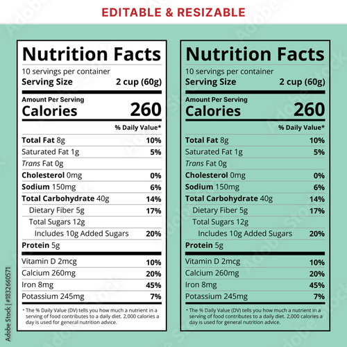 Nutrition label template. Nutrition facts. Facts nutrition, supplements nutrition. Nutrition information for health.
