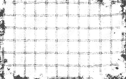 Rough Brush Stroke Line Texture, Hand-Made Paint Strokes, Abstract Artistic Line Pattern for Creative Art, Posters and Backgrounds.