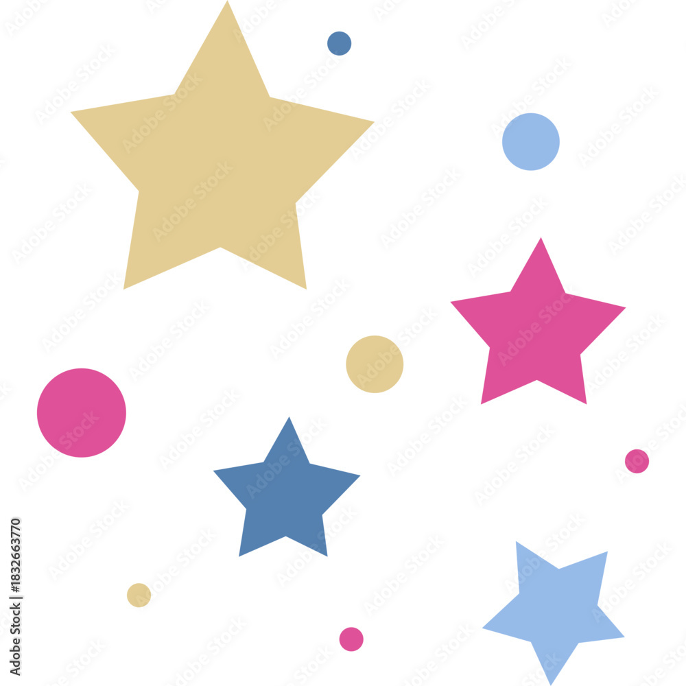 Obraz premium Star Doodle Toy Illustration