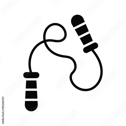 A skipping rope icon representing fitness, sports, and playful activities