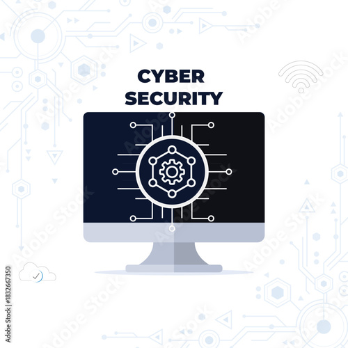 AI Cyber Defense System  Futuristic Security Technology