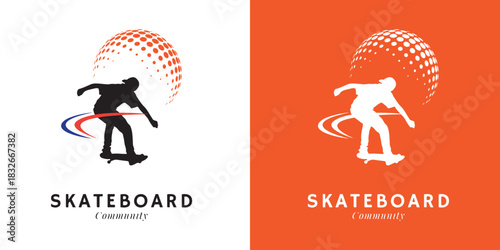 Skateboard Logo Design for Extreme Sport and Street Brand