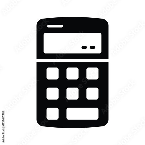 Get this creatively crafted amazing glyph icon of calculator
