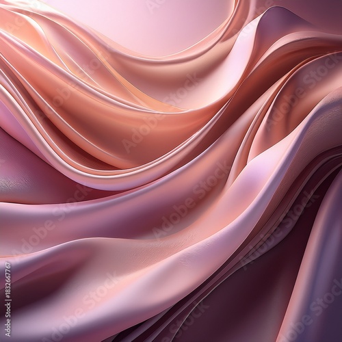 Rose gold silk fabric texture background for elegant fashion design and luxurious textile art projects material
