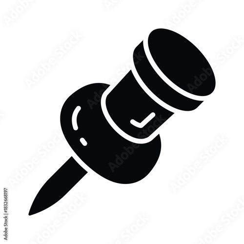 Grab this creatively designed amazing glyph icon of thumbtack