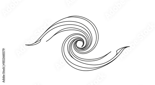 Abstract swirling spiral lines creating a dynamic and hypnotic visual effect offering a sense of