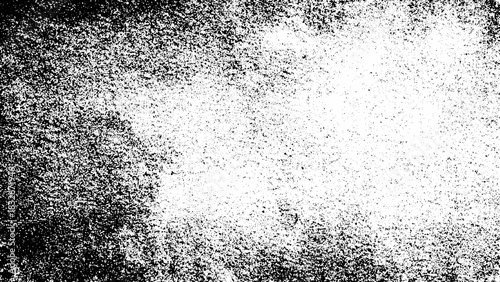 Black and white grunge texture overlay, distressed grain effect background. Vector, illustration