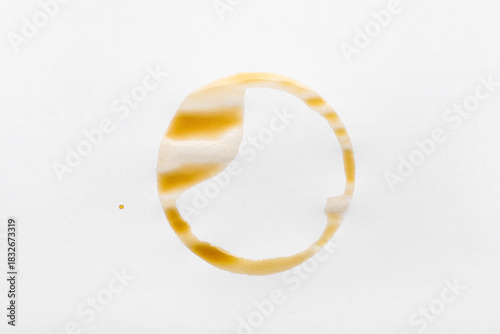 Coffee stains on white back...