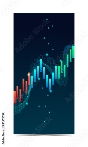 vertical background with finance or financial themes