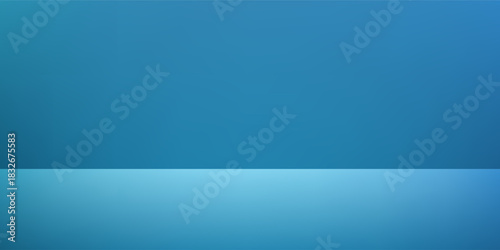 Blue abstract navy studio room. Limbo dark background. Abstract 3d backdrop for product presentation. Minimal wall modern