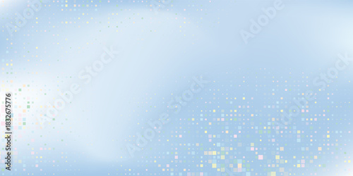 Rectangle modern blue studio room. Limbo light background. Abstract 3d backdrop for product presentation simple abstract