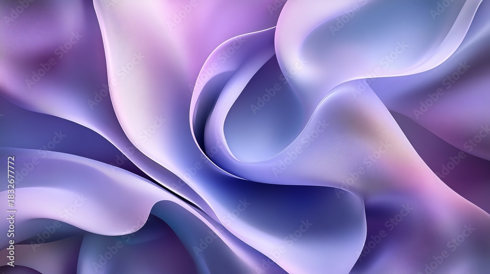 Fototapeta premium Ethereal Dreamscape Soft Pastel Colors Blending Harmoniously in Abstract Flowing Form Artwork