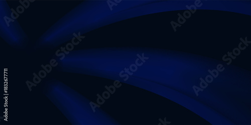 Abstract geometric curved lines technology on dark blue background simple abstract modern art