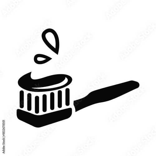 Brush icon, cartoon brush, baby brush