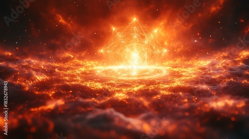 Fiery cosmic explosion