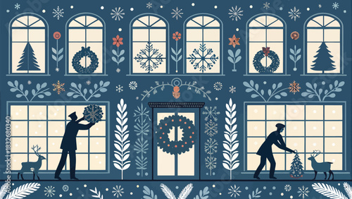 Winter Holiday Home Decoration