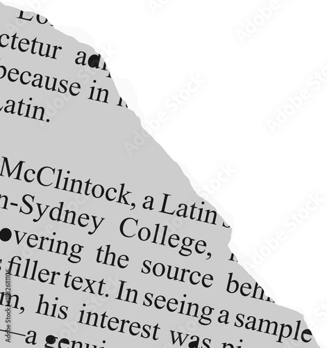 Torn Newspaper Vector