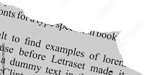 Torn Newspaper Vector