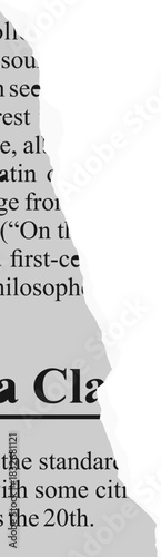 Torn Newspaper Vector