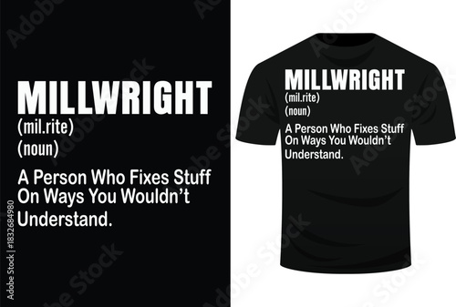 Millwright Design Definition Gift Svg Design