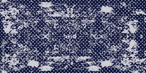 Abstract high contrast monochrome texture grunge texture overlay with black and white elements. Black dotted textured background, vector illustration