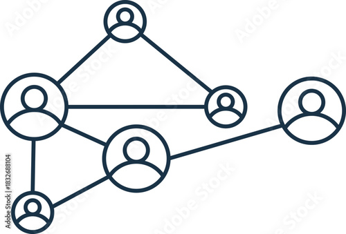 Networking Line Icon