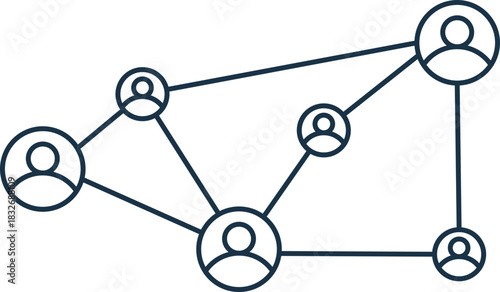 Networking Line Icon