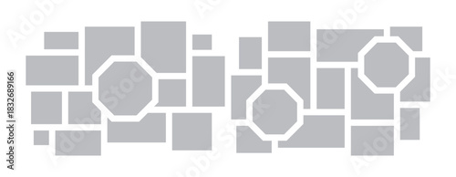  Picture collage and digital photo wall template design