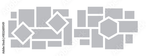  Picture collage and digital photo wall template design