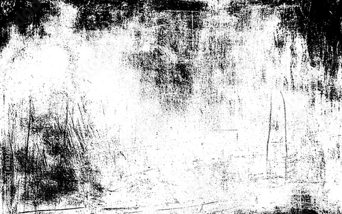 Grunge is black and white. Abstract monochrome texture. Vintage old background of scratches, cracks, chips, dust