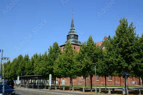 Historical Church in the Town Boizenburg at the River Elbe, Mecklenburg - Western Pomerania