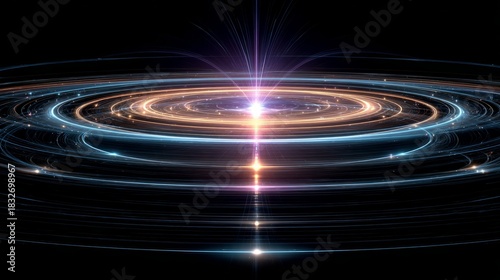 Radiant Cosmic Energy Rings in Deep Space