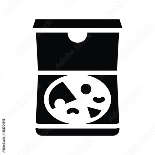 pizza box glyph icon illustration vector graphic.eps