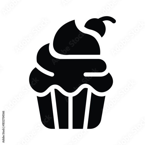  cupcake glyph icon illustration vector graphic.eps