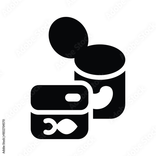 canned food glyph icon illustration vector graphic.eps