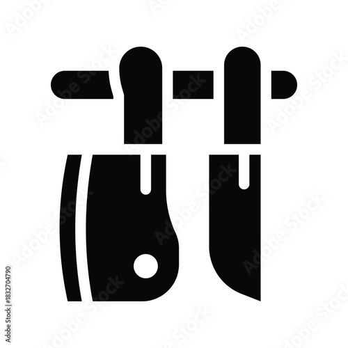  knife glyph icon illustration vector graphic.eps