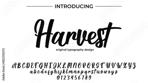 Harvest - Elegant Script Font for Smooth Handwritten Design and Creative Typography