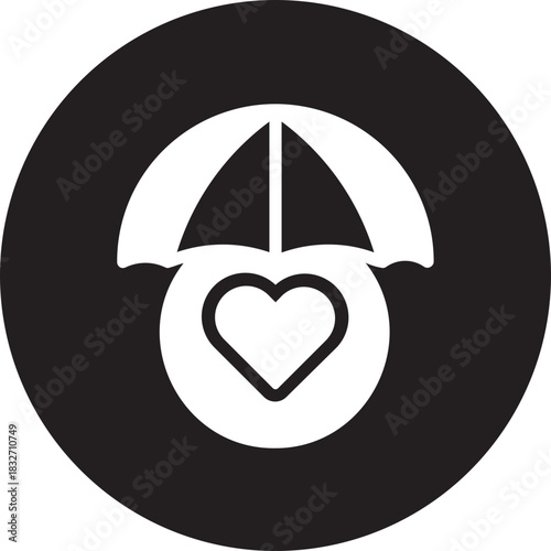 health insurance glyph icon
