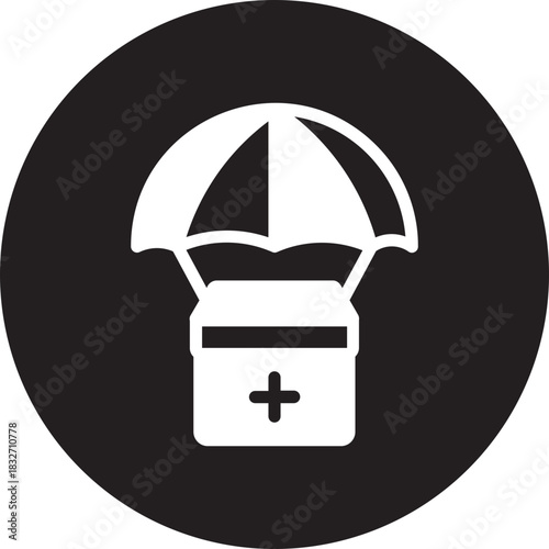 humanitarian glyph icon