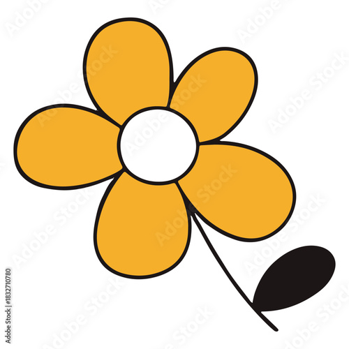 Cute Simple Daisy Flower
