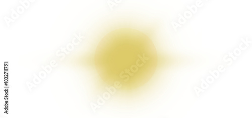 Bright Golden sun light rays beams flair isolated on a transparent background 