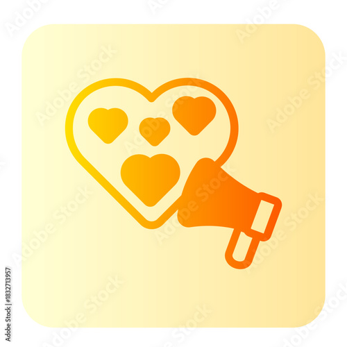 megaphone gradient icon