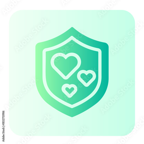 Shield gradient icon