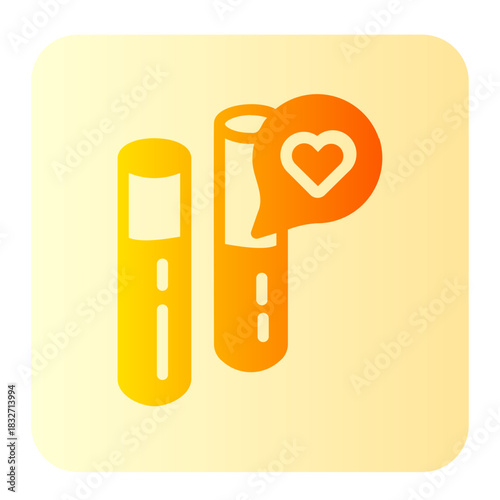 test tube gradient icon