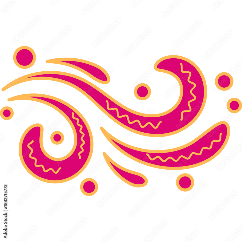 Fototapeta premium Decorative Wave Vector