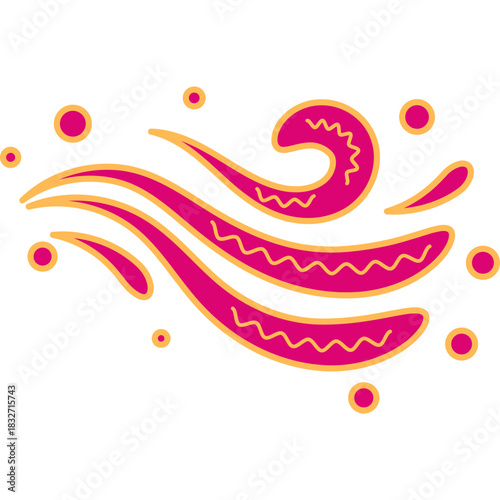 Decorative Wave Vector