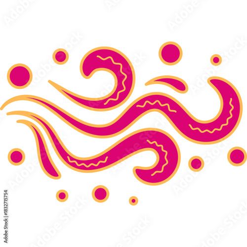 Decorative Wave Vector
